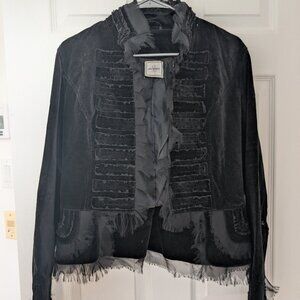 elegant Retro Velvet black suit jacket , perfect condition size S